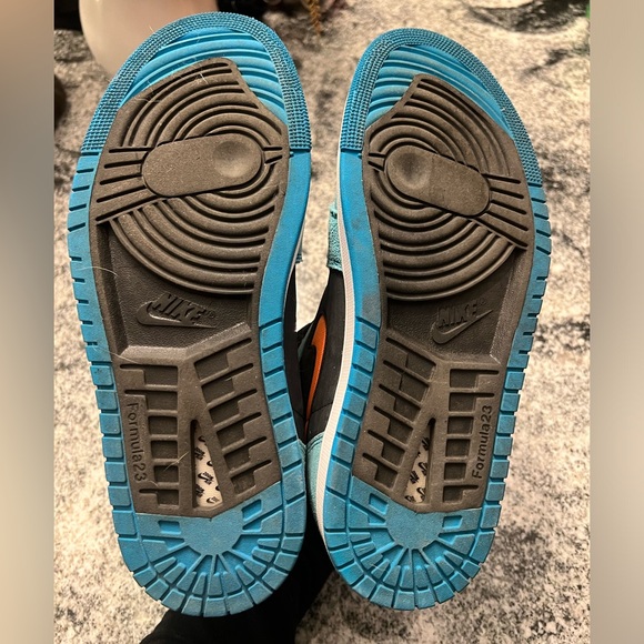 Nike Air Jordan 1 Zoom CMFT 2 "Bleached Aqua". Worn once. Men’s size 11. - Picture 5 of 5